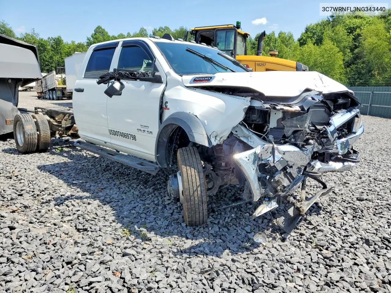 2022 Ram 5500 VIN: 3C7WRNFL3NG343440 Lot: 52937566