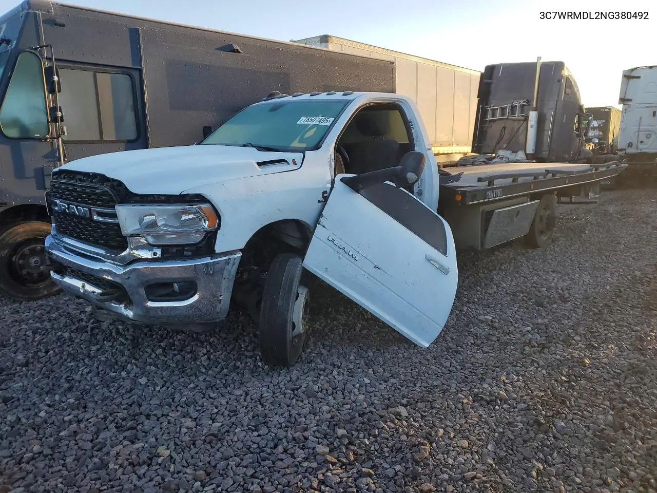 2022 Ram 5500 VIN: 3C7WRMDL2NG380492 Lot: 78507495