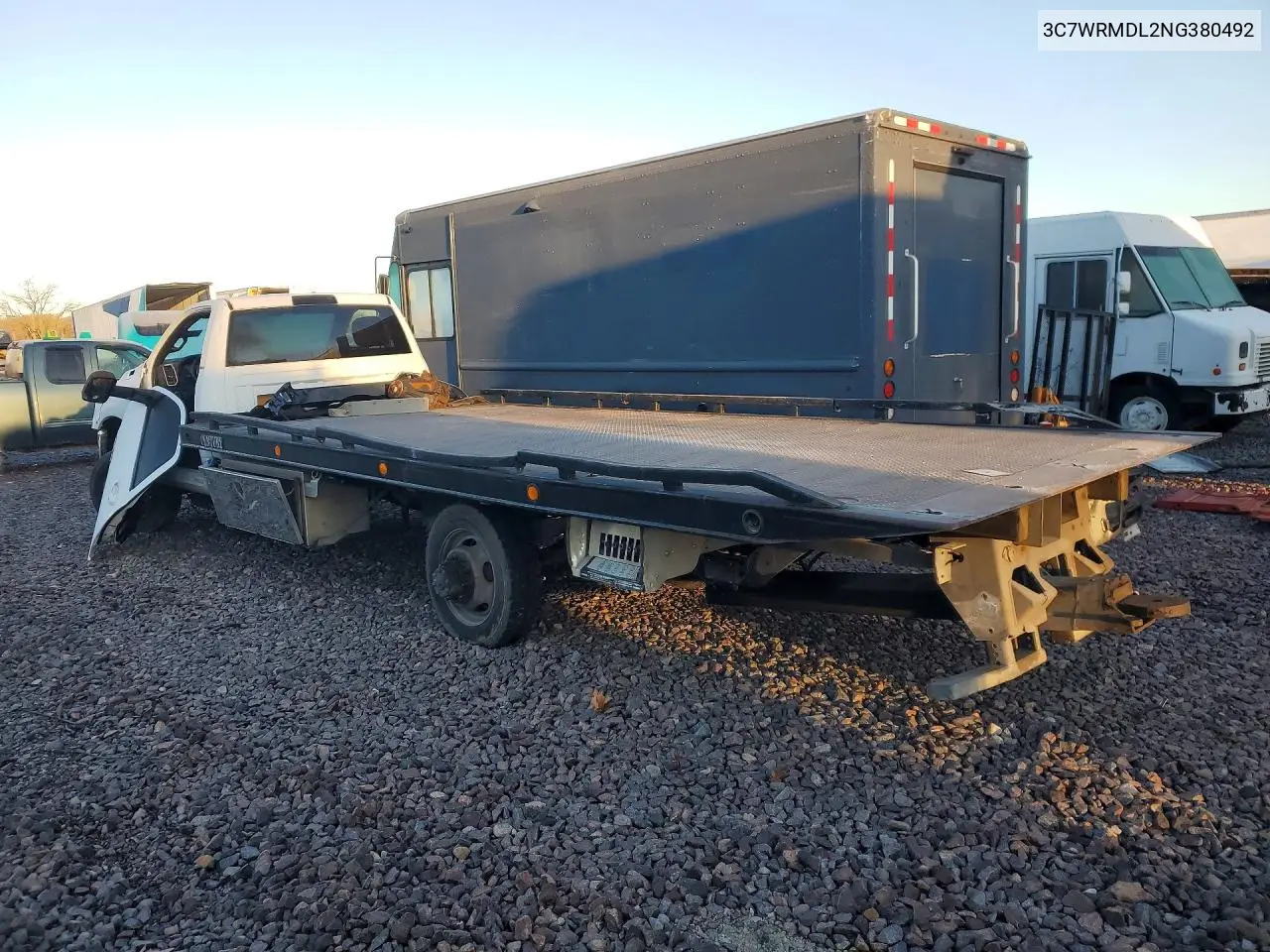 2022 Ram 5500 VIN: 3C7WRMDL2NG380492 Lot: 78507495