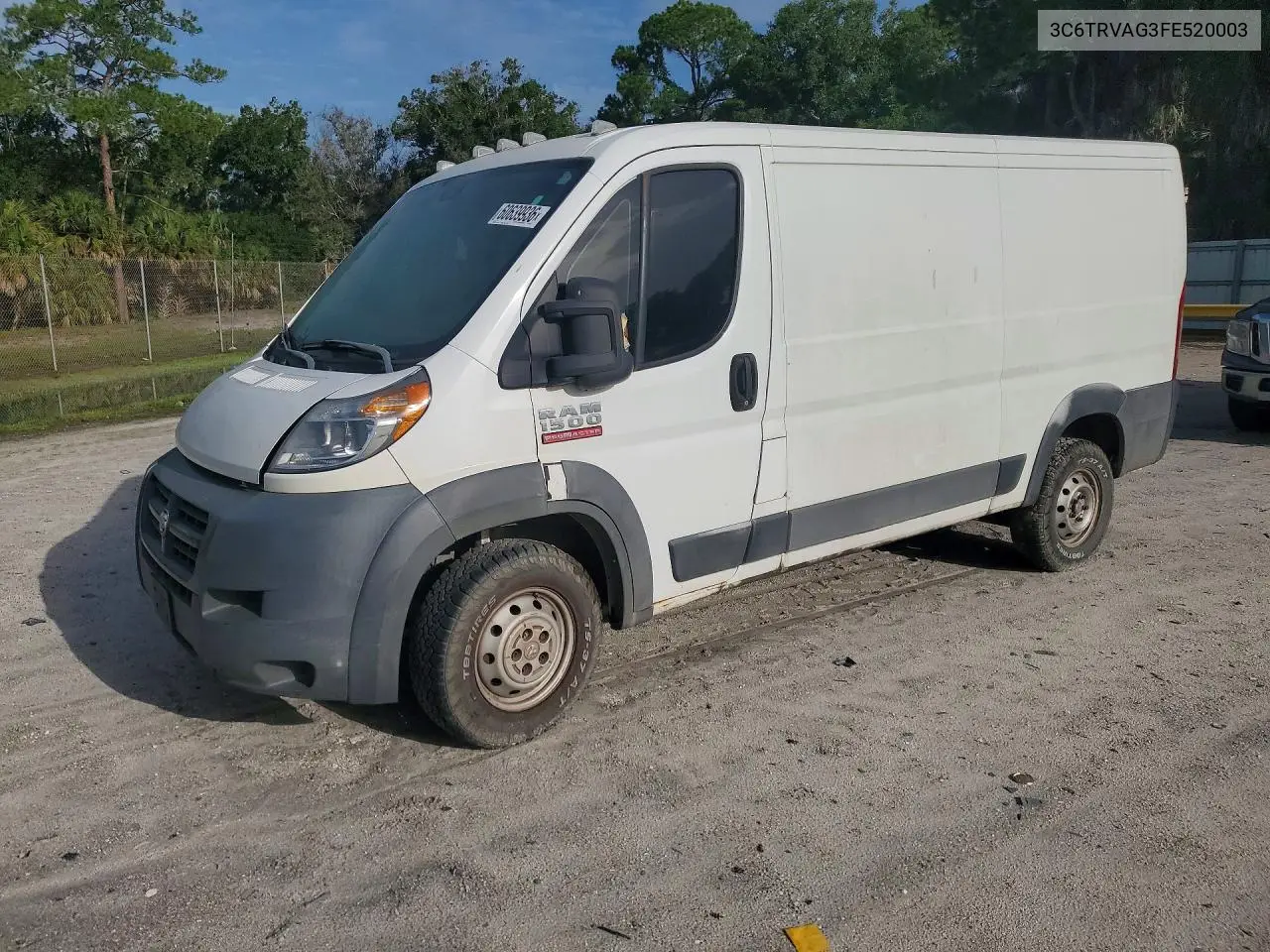 2015 Ram Promaster 1500 1500 Standard VIN: 3C6TRVAG3FE520003 Lot: 60639936