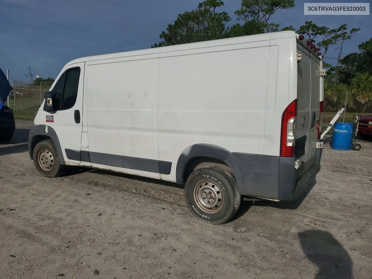 2015 Ram Promaster 1500 1500 Standard VIN: 3C6TRVAG3FE520003 Lot: 60639936