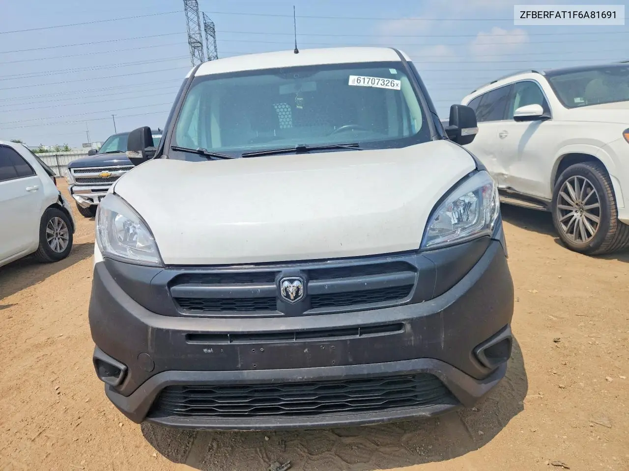 2015 Ram Promaster City VIN: ZFBERFAT1F6A81691 Lot: 61707326