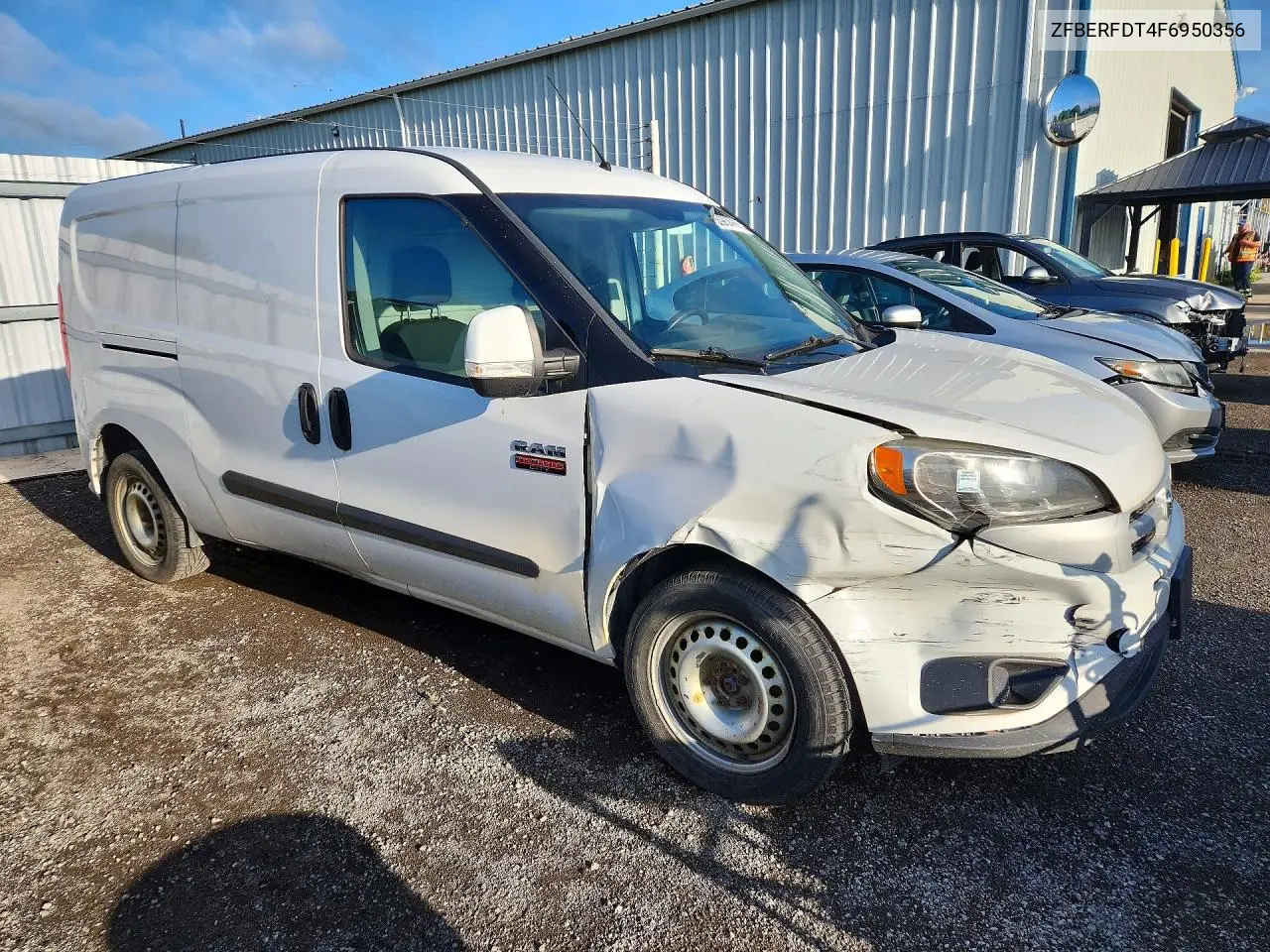 2015 Ram Promaster City Tradesman Slt VIN: ZFBERFDT4F6950356 Lot: 85962955