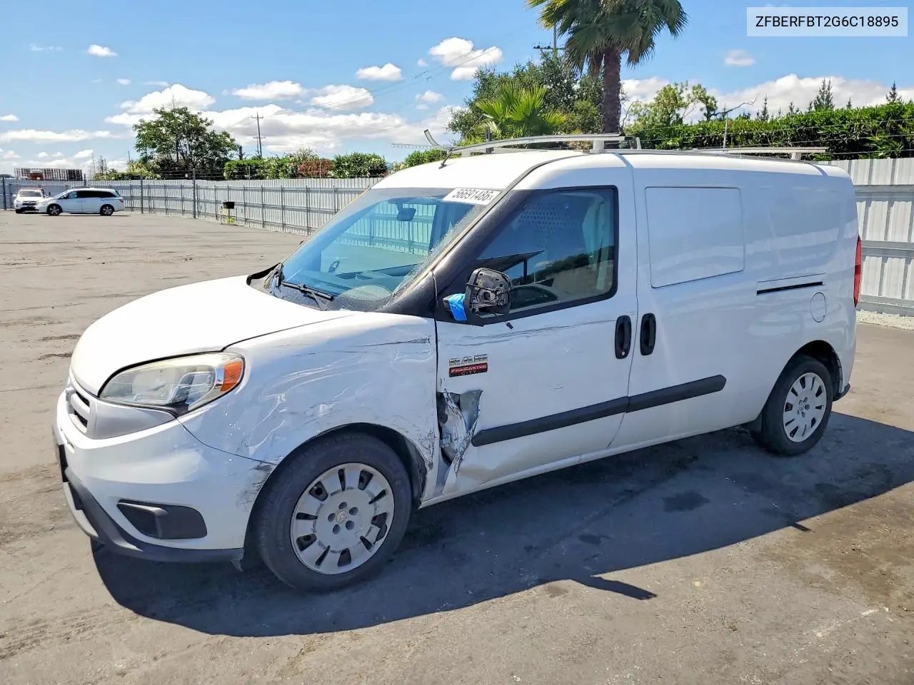 2016 Ram Promaster City Slt VIN: ZFBERFBT2G6C18895 Lot: 56691486