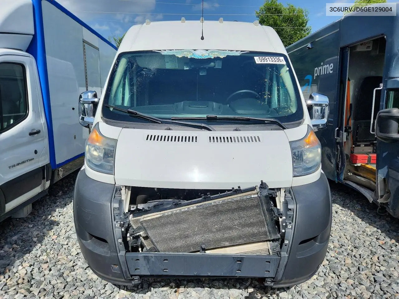 2016 Ram Promaster 3500 Delivery Van VIN: 3C6URVJD6GE129004 Lot: 59913336