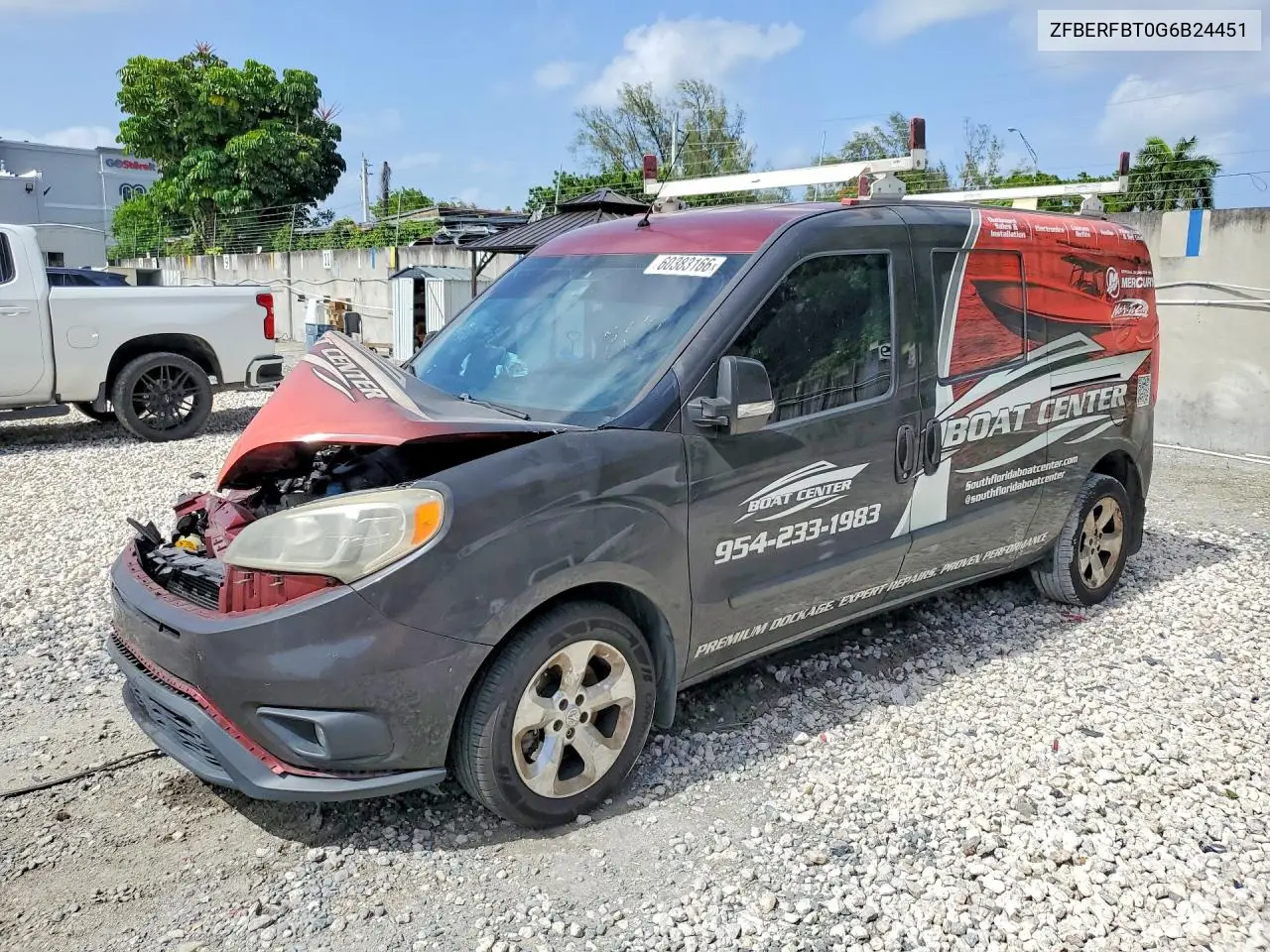 2016 Ram Promaster City Slt VIN: ZFBERFBT0G6B24451 Lot: 60383166