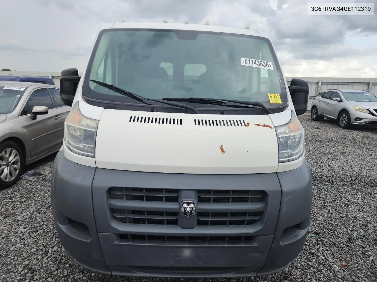 2016 Ram Promaster 1500 Delivery Van VIN: 3C6TRVAG4GE112319 Lot: 61143636
