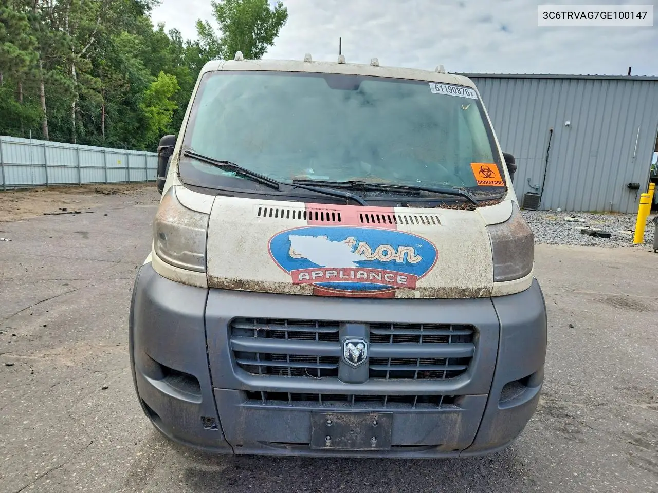 2016 Ram Promaster 1500 1500 Standard VIN: 3C6TRVAG7GE100147 Lot: 61190876