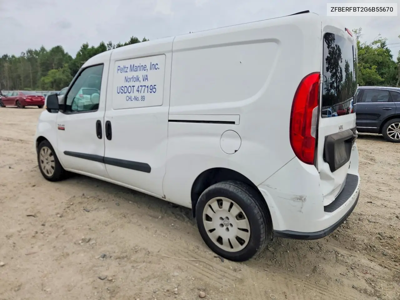 2016 Ram Promaster City Slt VIN: ZFBERFBT2G6B55670 Lot: 61859566