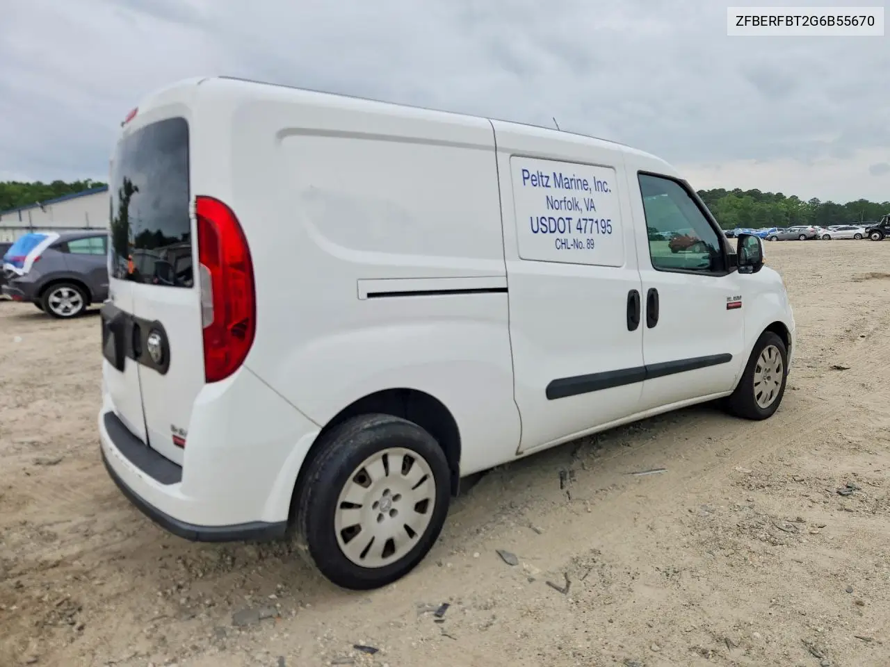 2016 Ram Promaster City Slt VIN: ZFBERFBT2G6B55670 Lot: 61859566