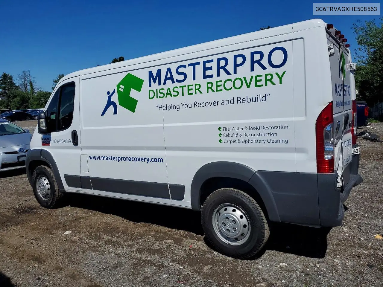 2017 Ram Promaster 1500 1500 Standard VIN: 3C6TRVAGXHE508563 Lot: 58536076