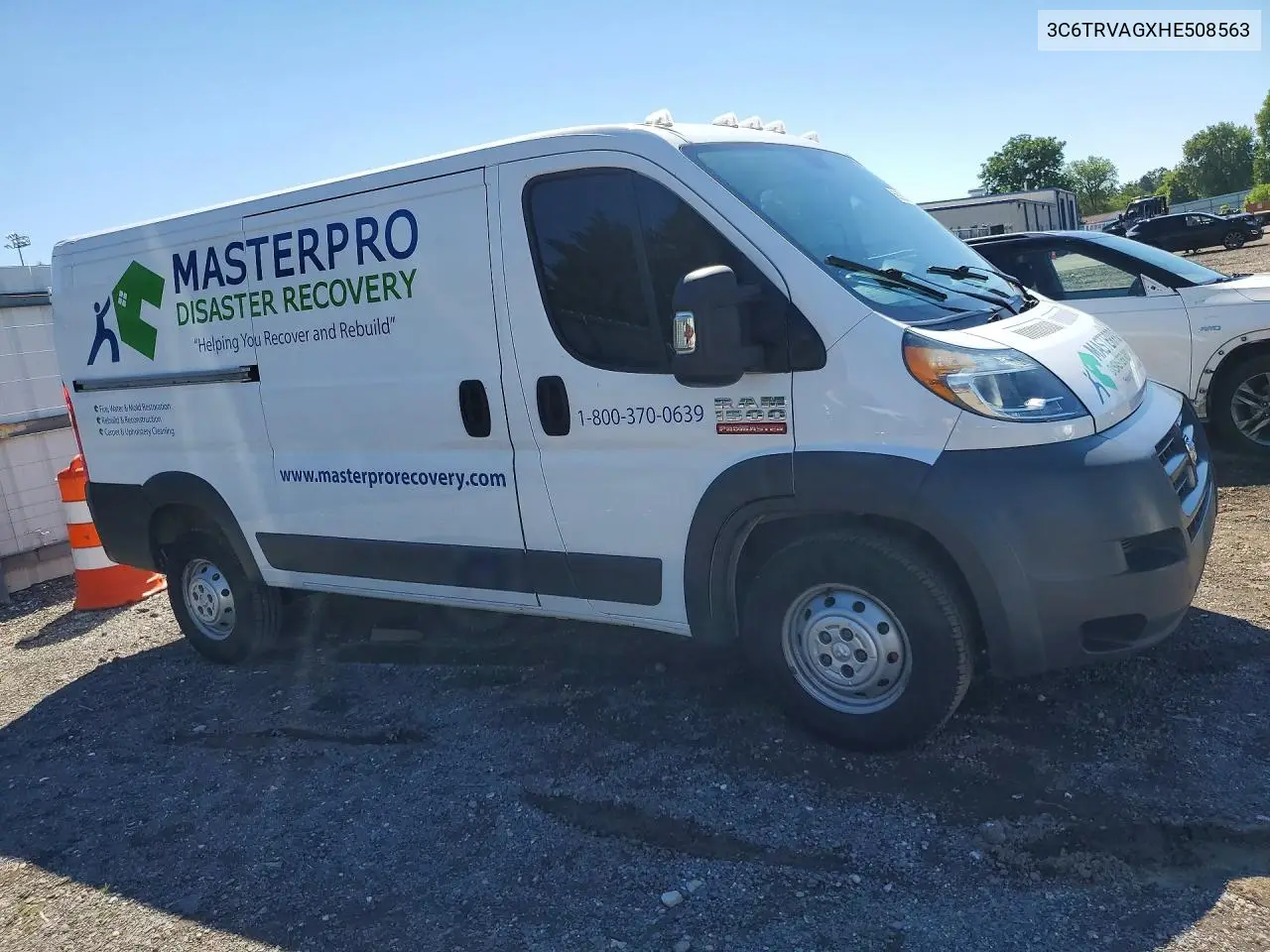 2017 Ram Promaster 1500 1500 Standard VIN: 3C6TRVAGXHE508563 Lot: 58536076