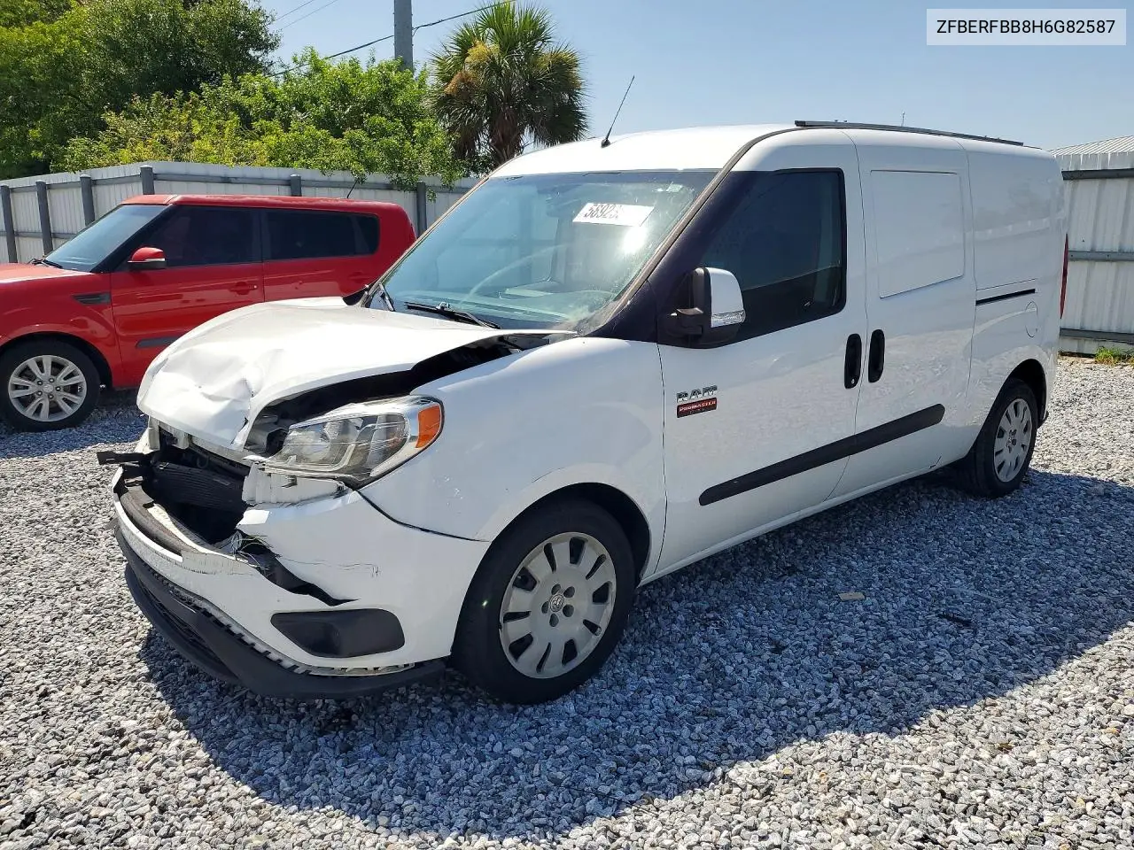 2017 Ram Promaster City Slt VIN: ZFBERFBB8H6G82587 Lot: 58923516