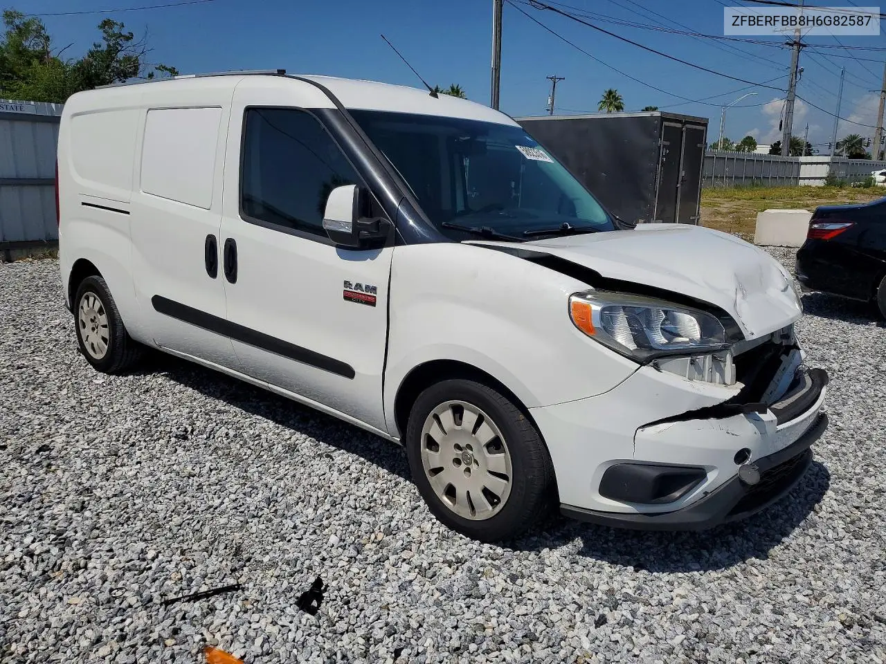 2017 Ram Promaster City Slt VIN: ZFBERFBB8H6G82587 Lot: 58923516