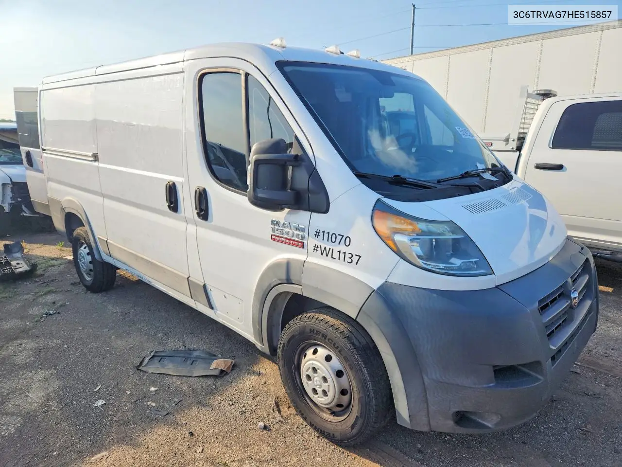 2017 Ram Promaster 1500 Delivery Van VIN: 3C6TRVAG7HE515857 Lot: 60192286