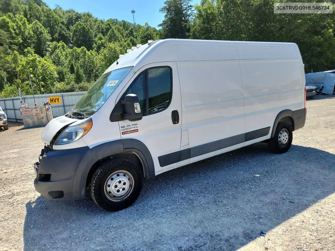 2017 Ram Promaster 2500 2500 High VIN: 3C6TRVDG9HE546734 Lot: 60443166