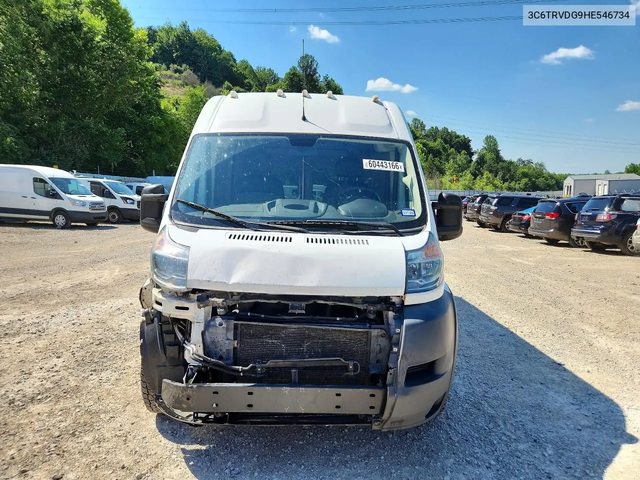 2017 Ram Promaster 2500 2500 High VIN: 3C6TRVDG9HE546734 Lot: 60443166