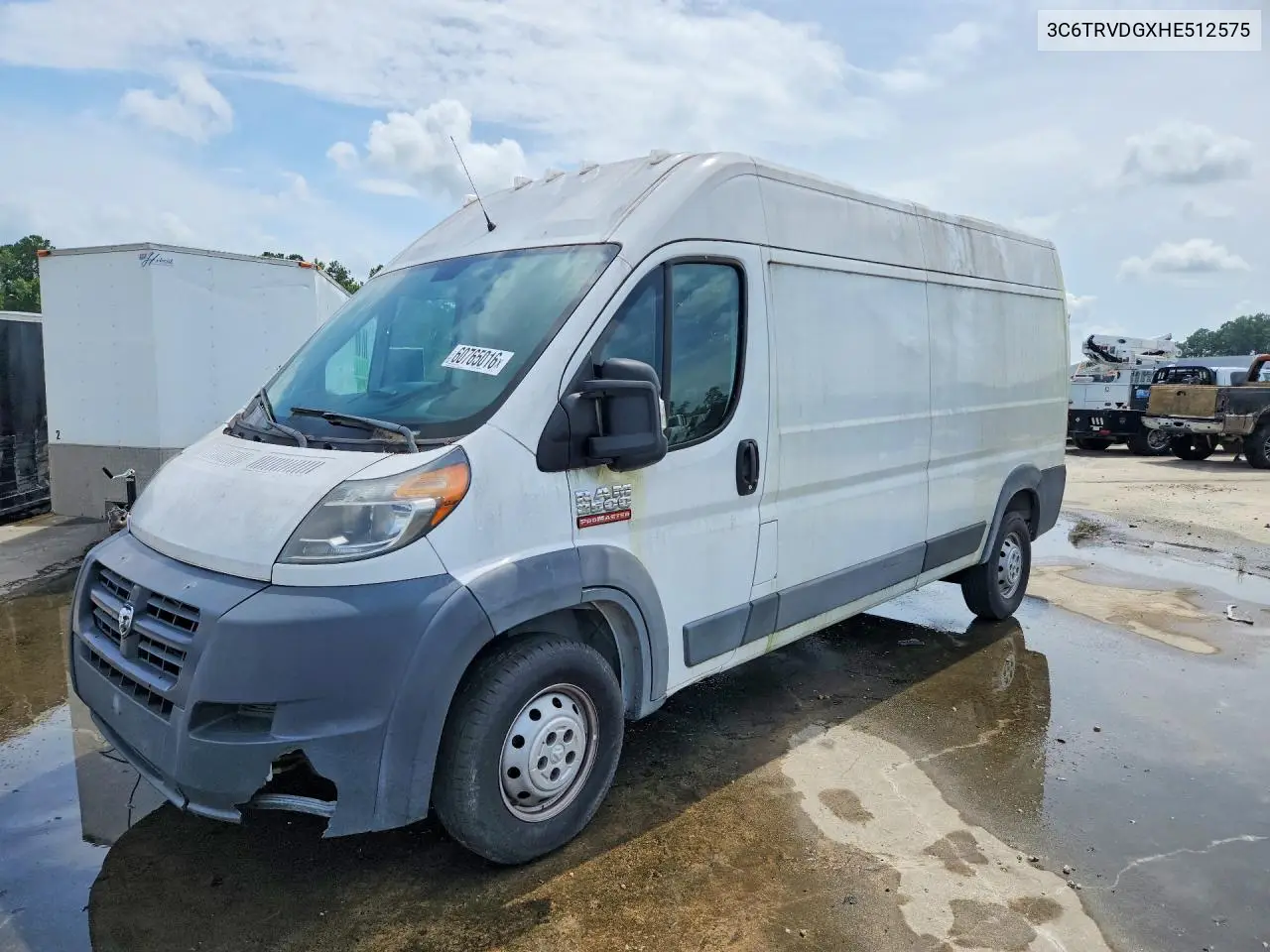 2017 Ram Promaster 2500 Delivery Van VIN: 3C6TRVDGXHE512575 Lot: 60765016