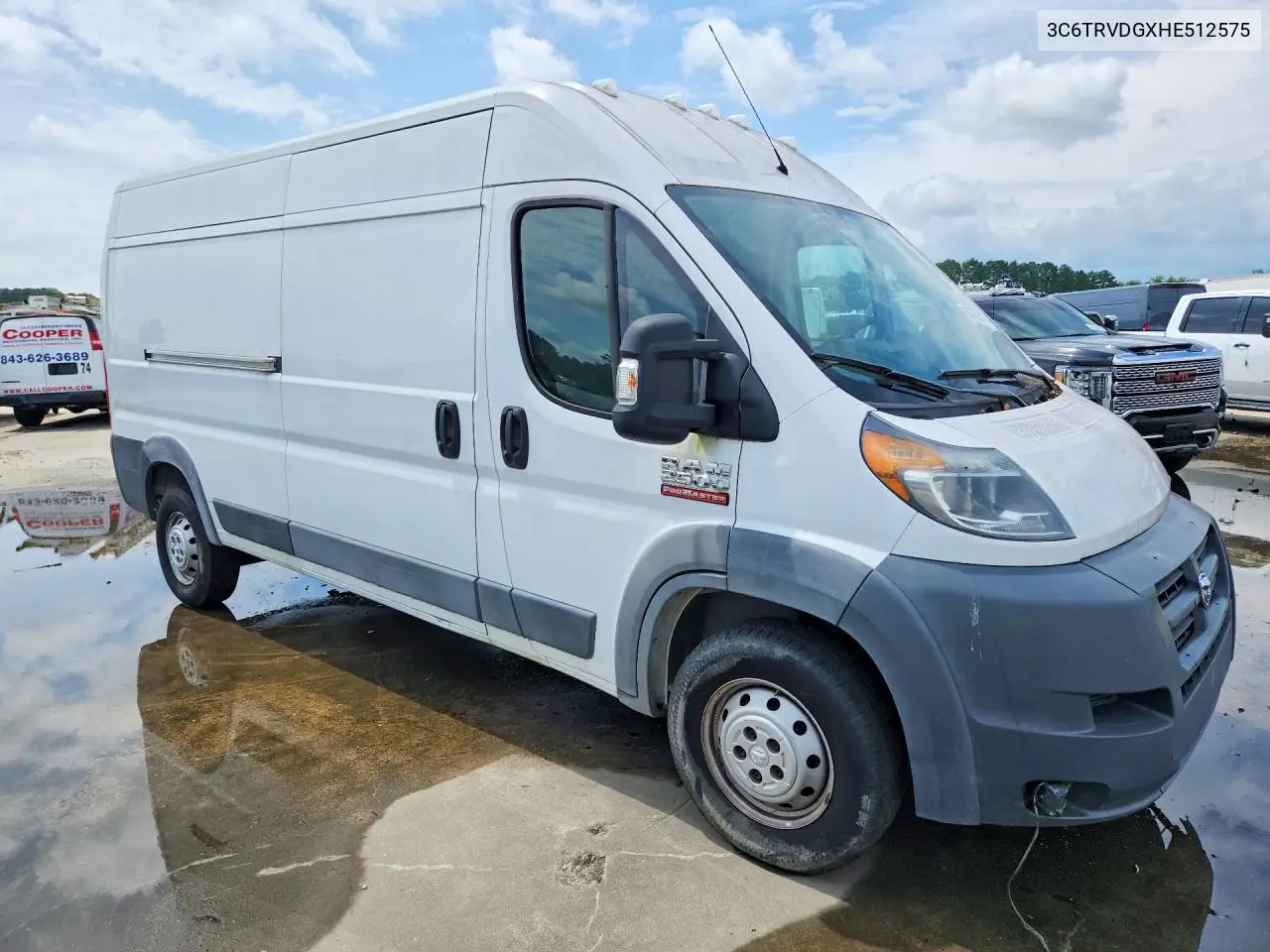 2017 Ram Promaster 2500 Delivery Van VIN: 3C6TRVDGXHE512575 Lot: 60765016
