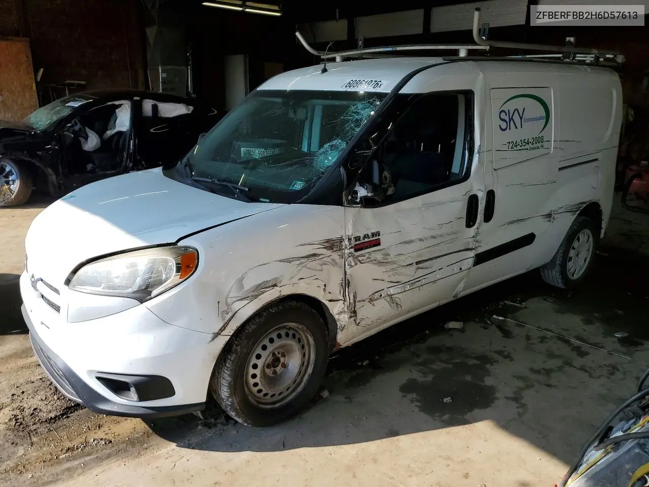 2017 Ram Promaster City Slt VIN: ZFBERFBB2H6D57613 Lot: 60861976