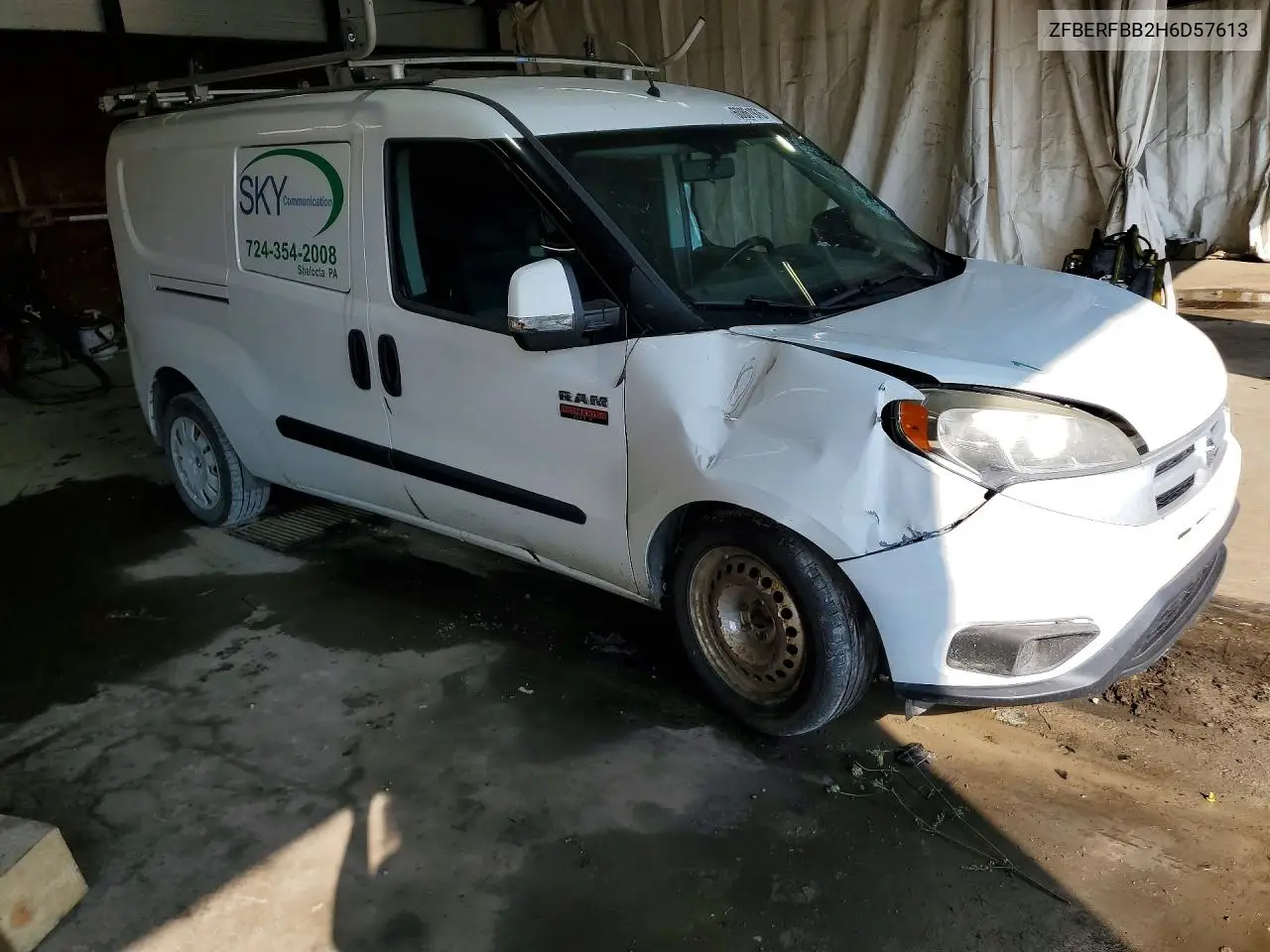 2017 Ram Promaster City Slt VIN: ZFBERFBB2H6D57613 Lot: 60861976