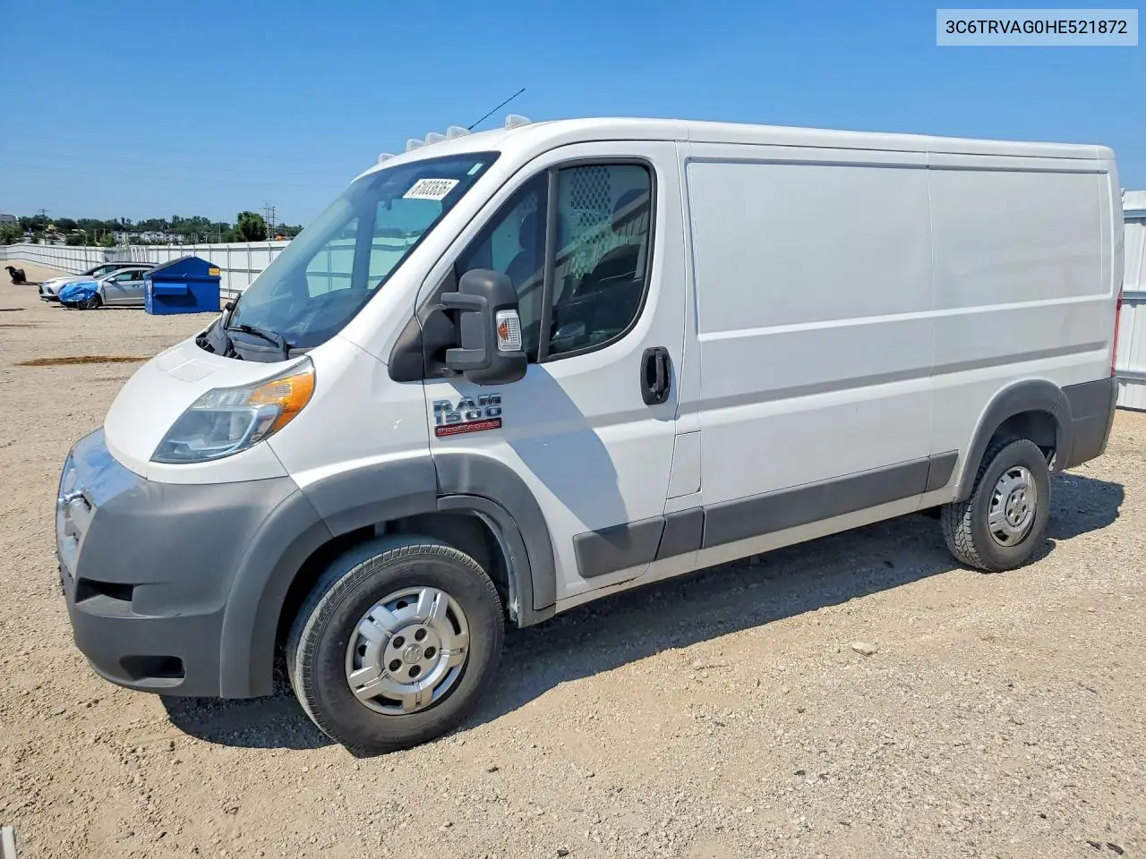 2017 Ram Promaster 1500 1500 Standard VIN: 3C6TRVAG0HE521872 Lot: 61033636