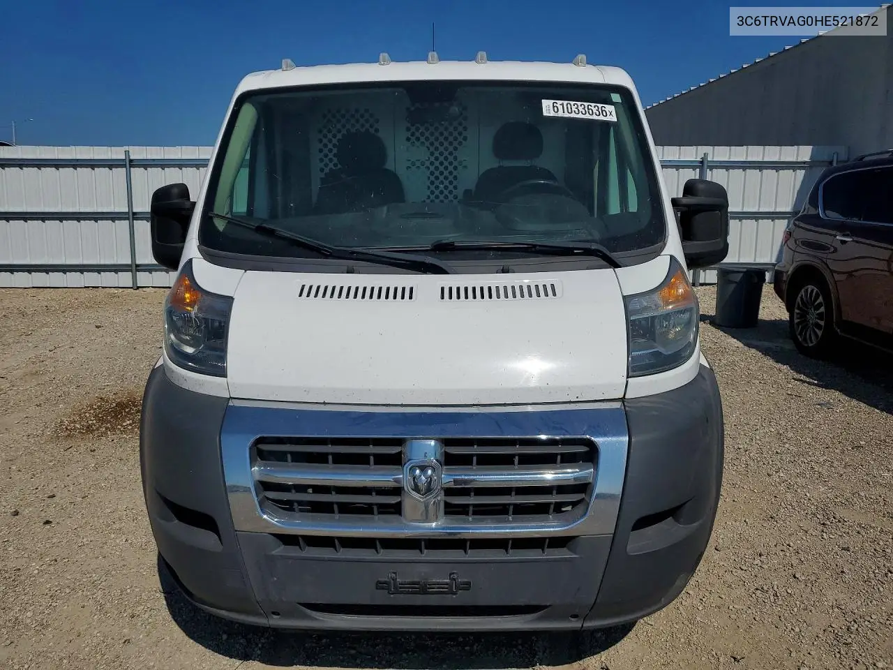 2017 Ram Promaster 1500 1500 Standard VIN: 3C6TRVAG0HE521872 Lot: 61033636