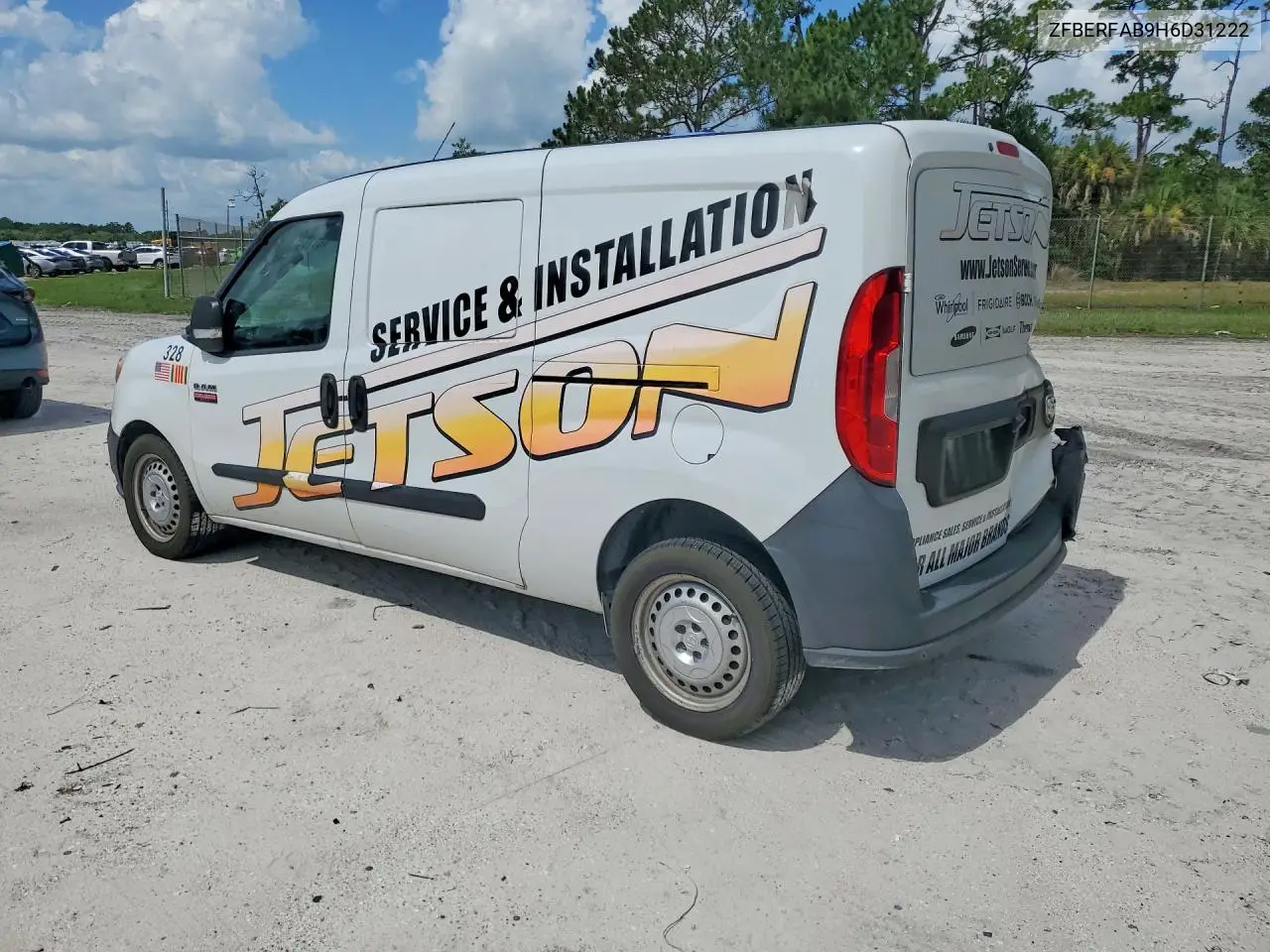 2017 Ram Promaster City VIN: ZFBERFAB9H6D31222 Lot: 61134216