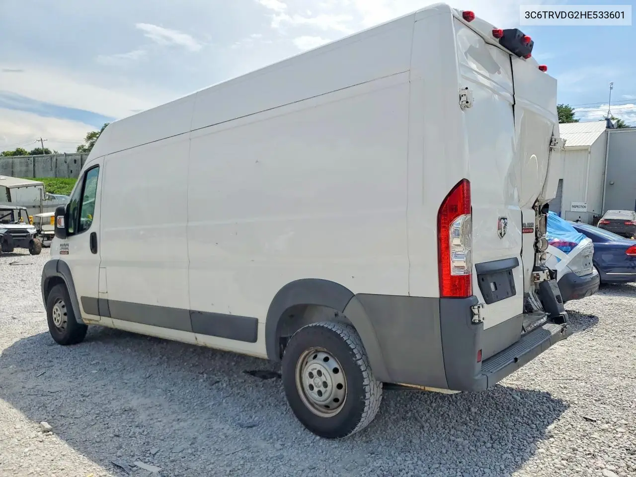 2017 Ram Promaster 2500 2500 High VIN: 3C6TRVDG2HE533601 Lot: 61730136