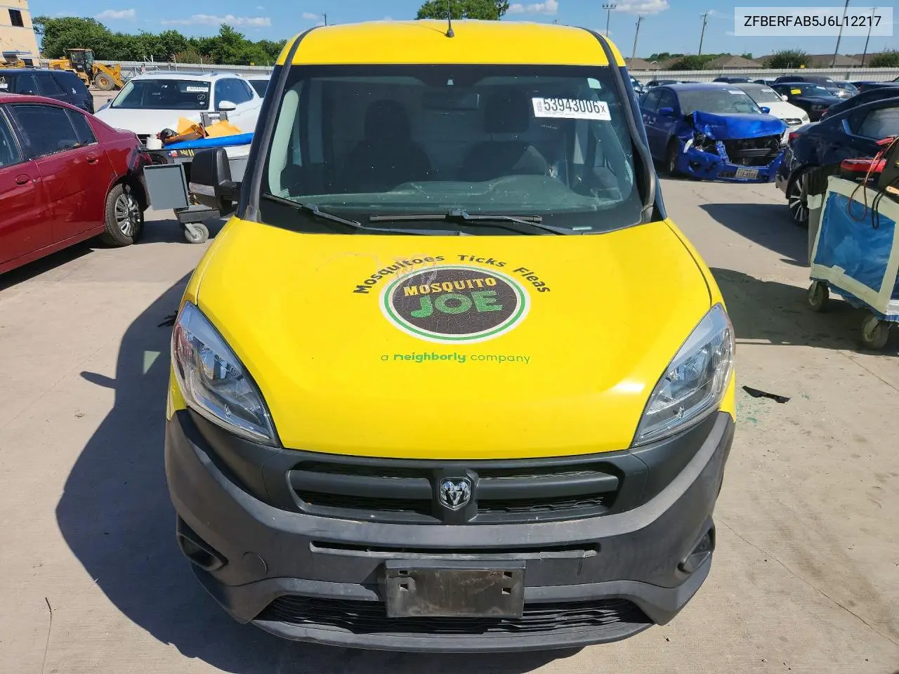 2018 Ram Promaster City VIN: ZFBERFAB5J6L12217 Lot: 53943006