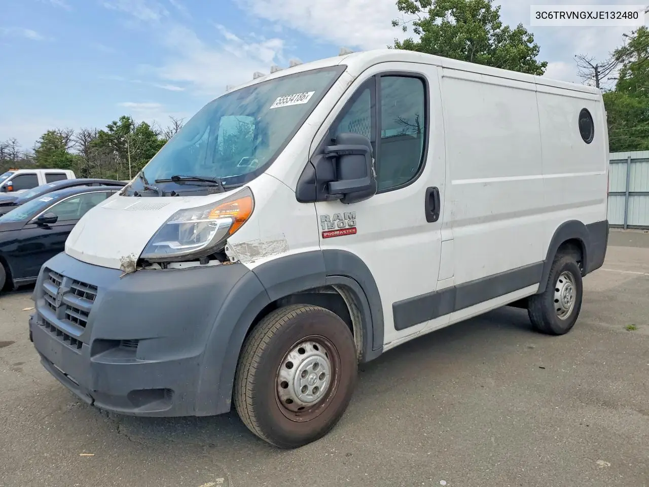2018 Ram Promaster 1500 Delivery Van VIN: 3C6TRVNGXJE132480 Lot: 55534186