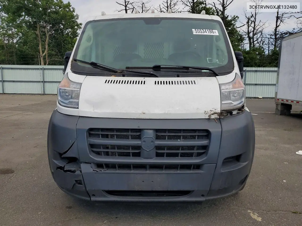2018 Ram Promaster 1500 Delivery Van VIN: 3C6TRVNGXJE132480 Lot: 55534186