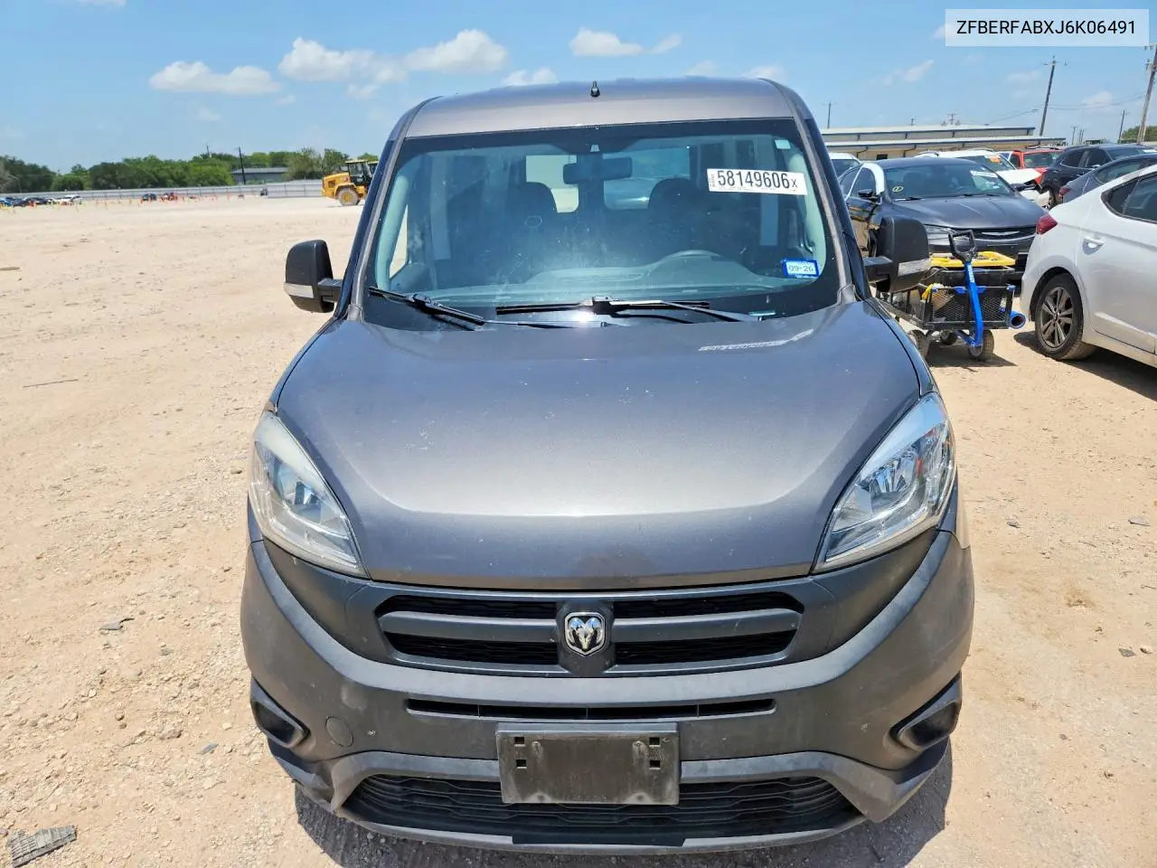 2018 Ram Promaster City VIN: ZFBERFABXJ6K06491 Lot: 58149606