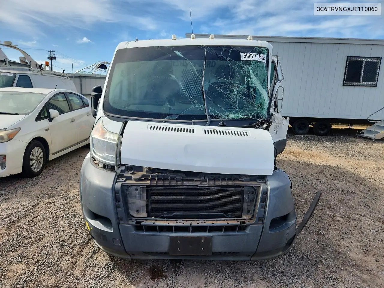 2018 Ram Promaster 1500 1500 Standard VIN: 3C6TRVNGXJE110060 Lot: 59021766