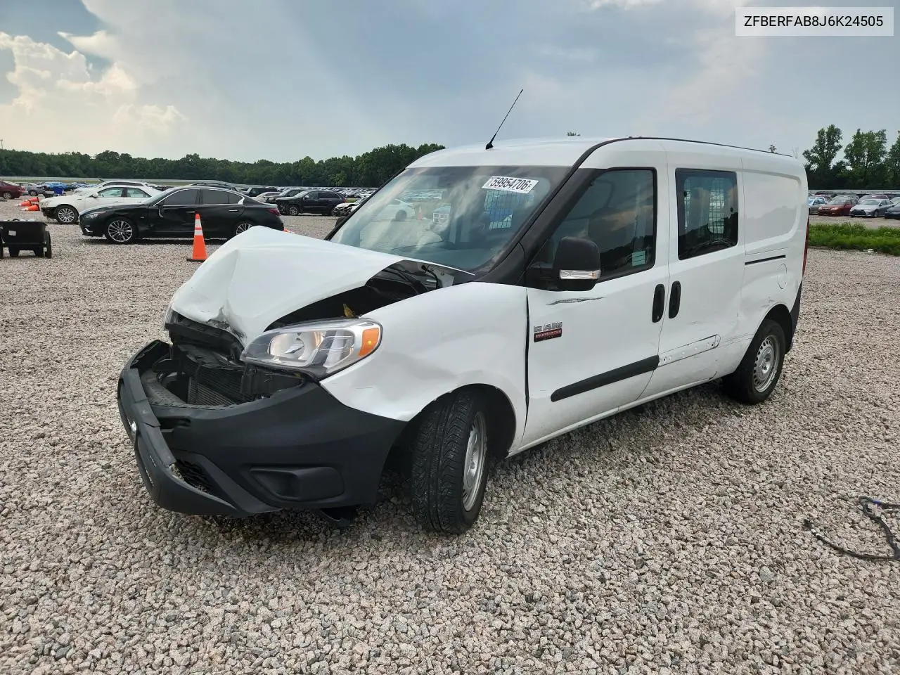 2018 Ram Promaster City VIN: ZFBERFAB8J6K24505 Lot: 59954706