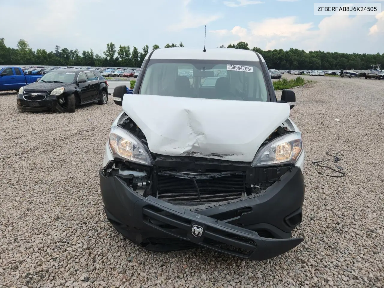 2018 Ram Promaster City VIN: ZFBERFAB8J6K24505 Lot: 59954706