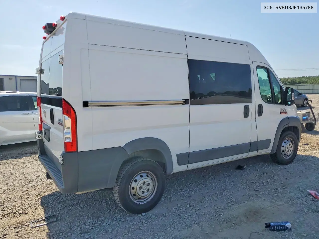 2018 Ram Promaster 1500 1500 High VIN: 3C6TRVBG3JE135788 Lot: 60054376