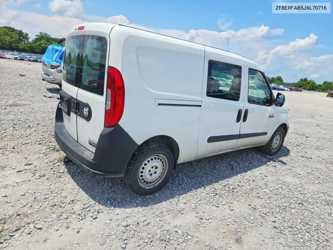 2018 Ram Promaster City VIN: ZFBERFAB5J6L70716 Lot: 60234096