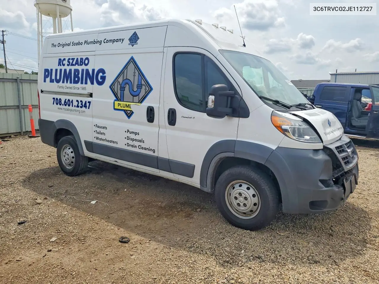 2018 Ram Promaster 2500 2500 High VIN: 3C6TRVCG2JE112727 Lot: 60441396