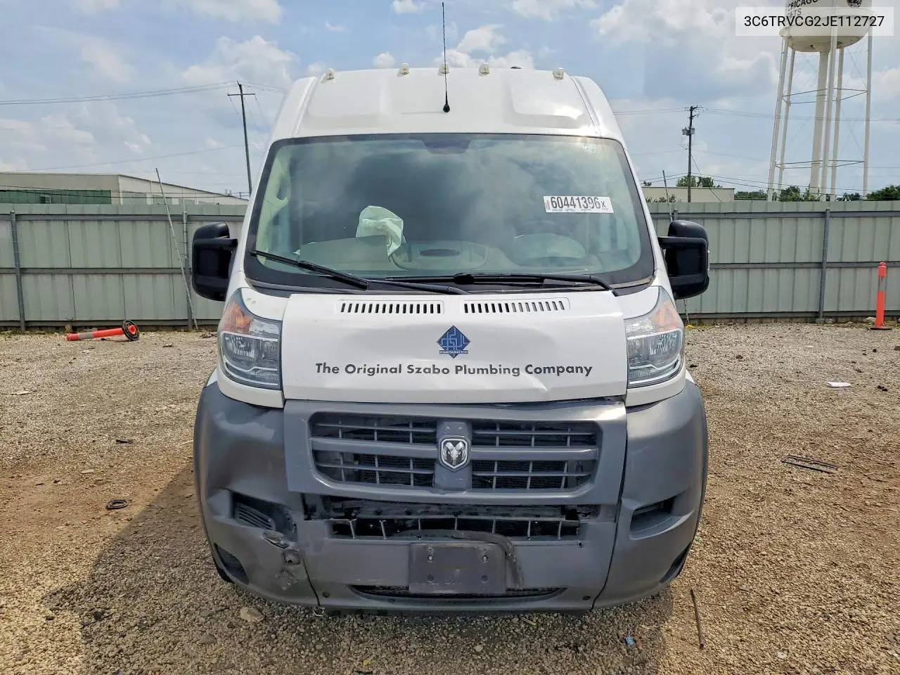 2018 Ram Promaster 2500 2500 High VIN: 3C6TRVCG2JE112727 Lot: 60441396