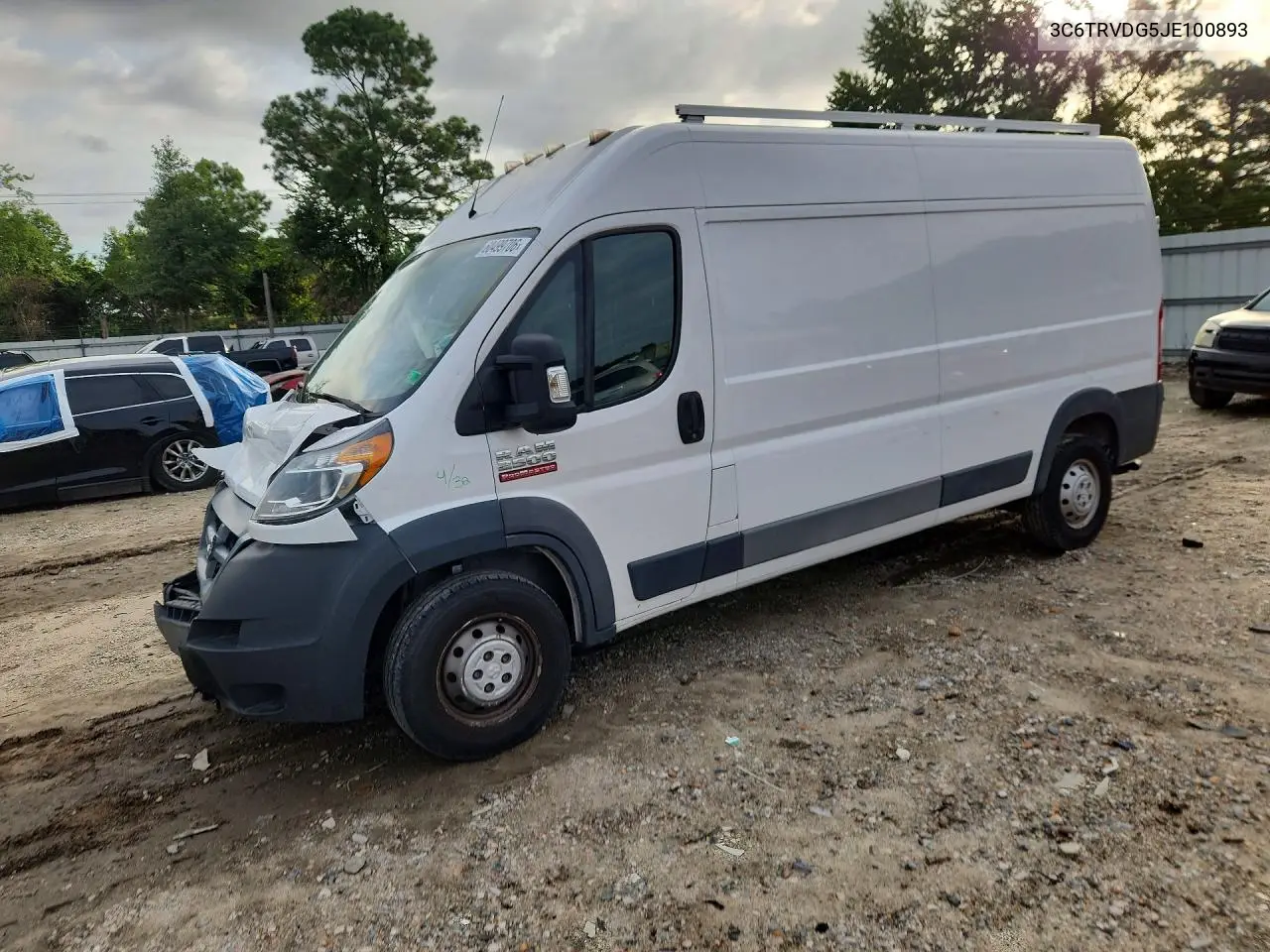 2018 Ram Promaster 2500 2500 High VIN: 3C6TRVDG5JE100893 Lot: 60499706