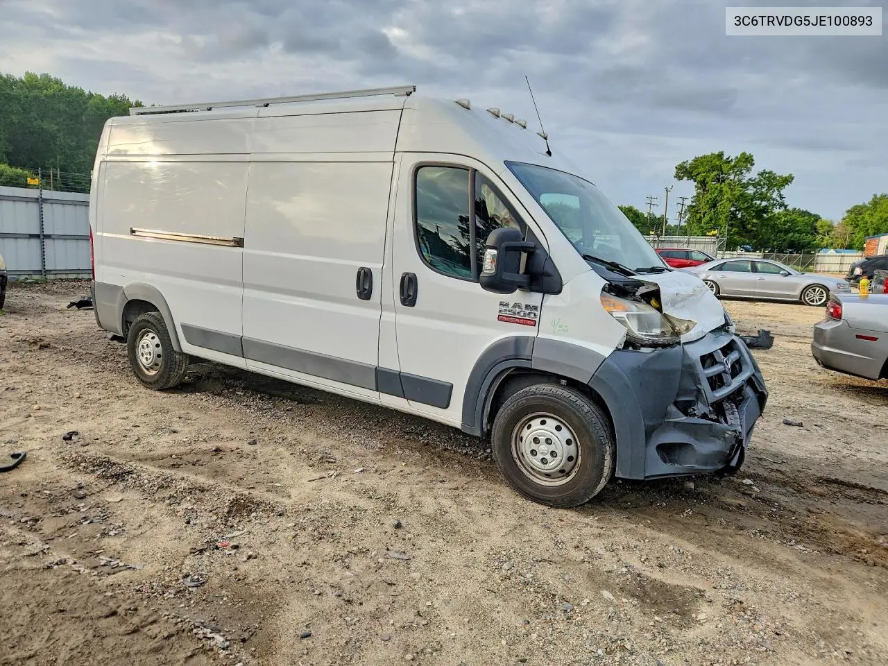 2018 Ram Promaster 2500 2500 High VIN: 3C6TRVDG5JE100893 Lot: 60499706
