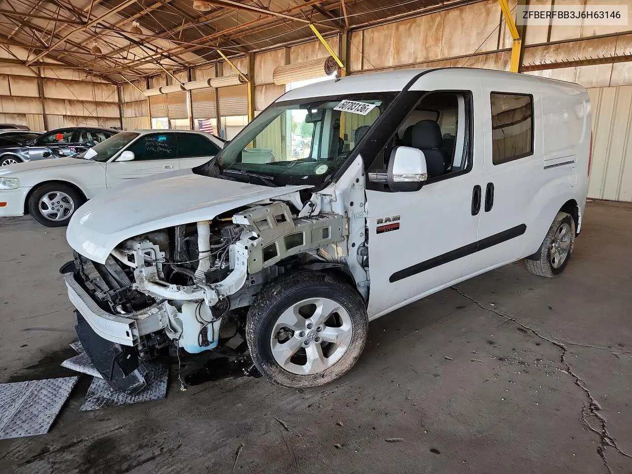 2018 Ram Promaster City Slt VIN: ZFBERFBB3J6H63146 Lot: 60783136