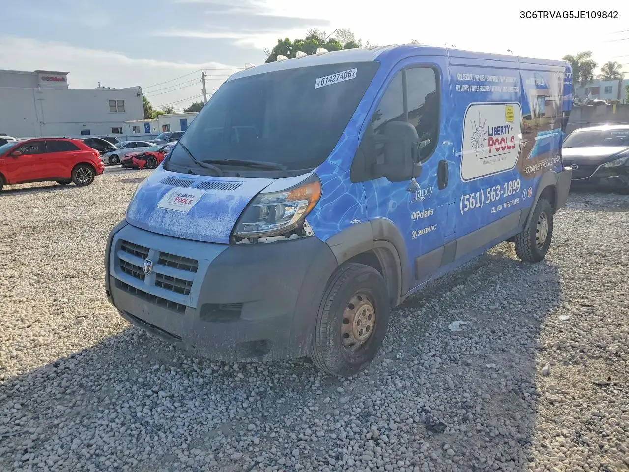 2018 Ram Promaster 1500 1500 Standard VIN: 3C6TRVAG5JE109842 Lot: 61427406
