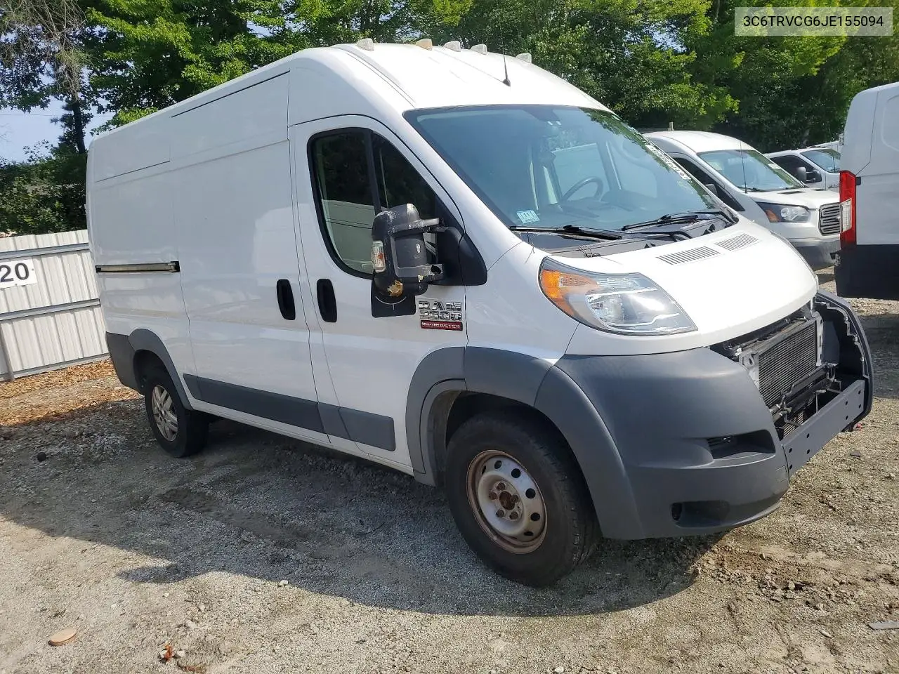 2018 Ram Promaster 2500 2500 High VIN: 3C6TRVCG6JE155094 Lot: 61745966