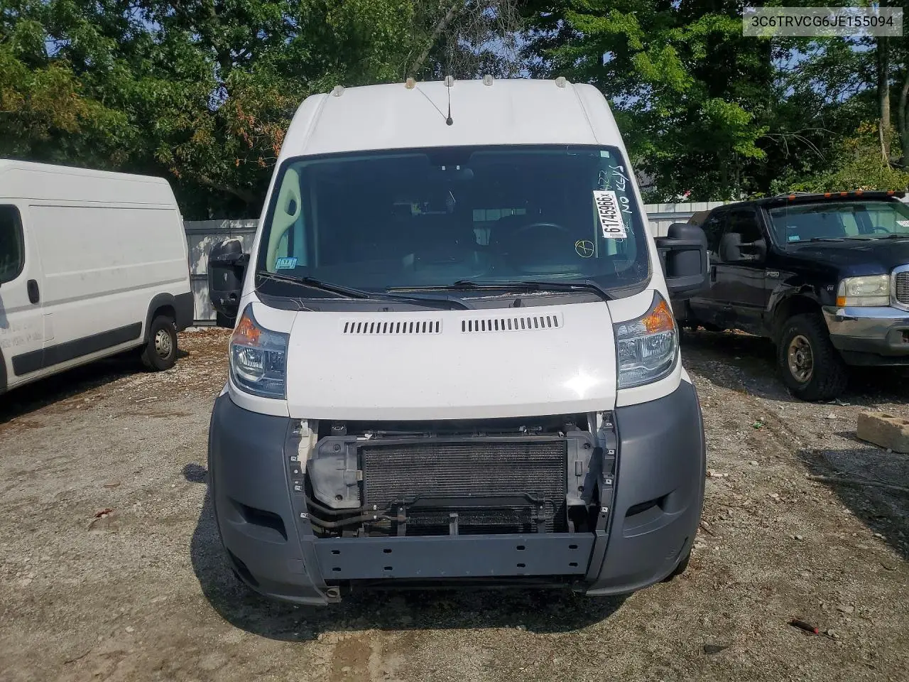 2018 Ram Promaster 2500 2500 High VIN: 3C6TRVCG6JE155094 Lot: 61745966