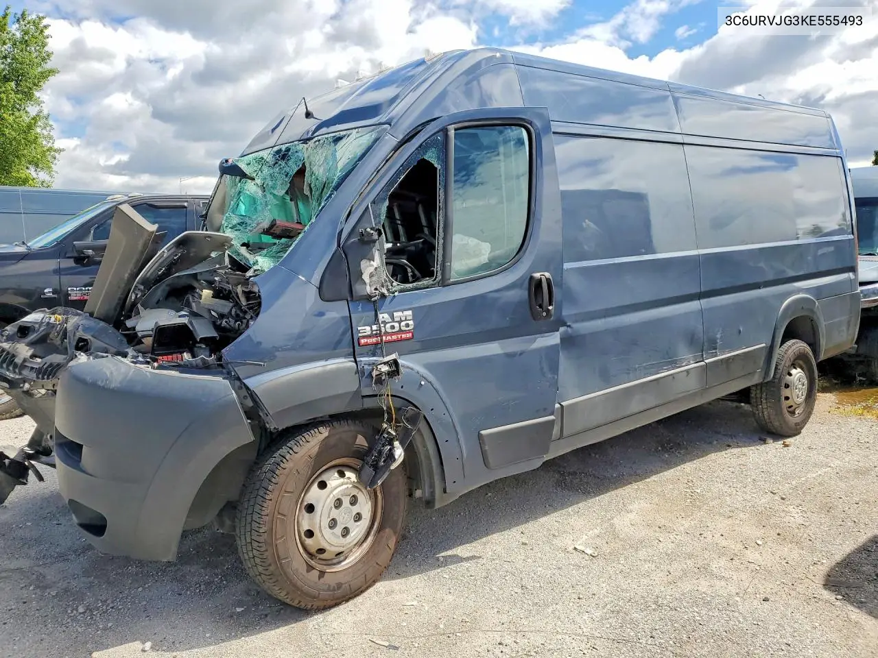 2019 Ram Promaster 3500 3500 High VIN: 3C6URVJG3KE555493 Lot: 57646966