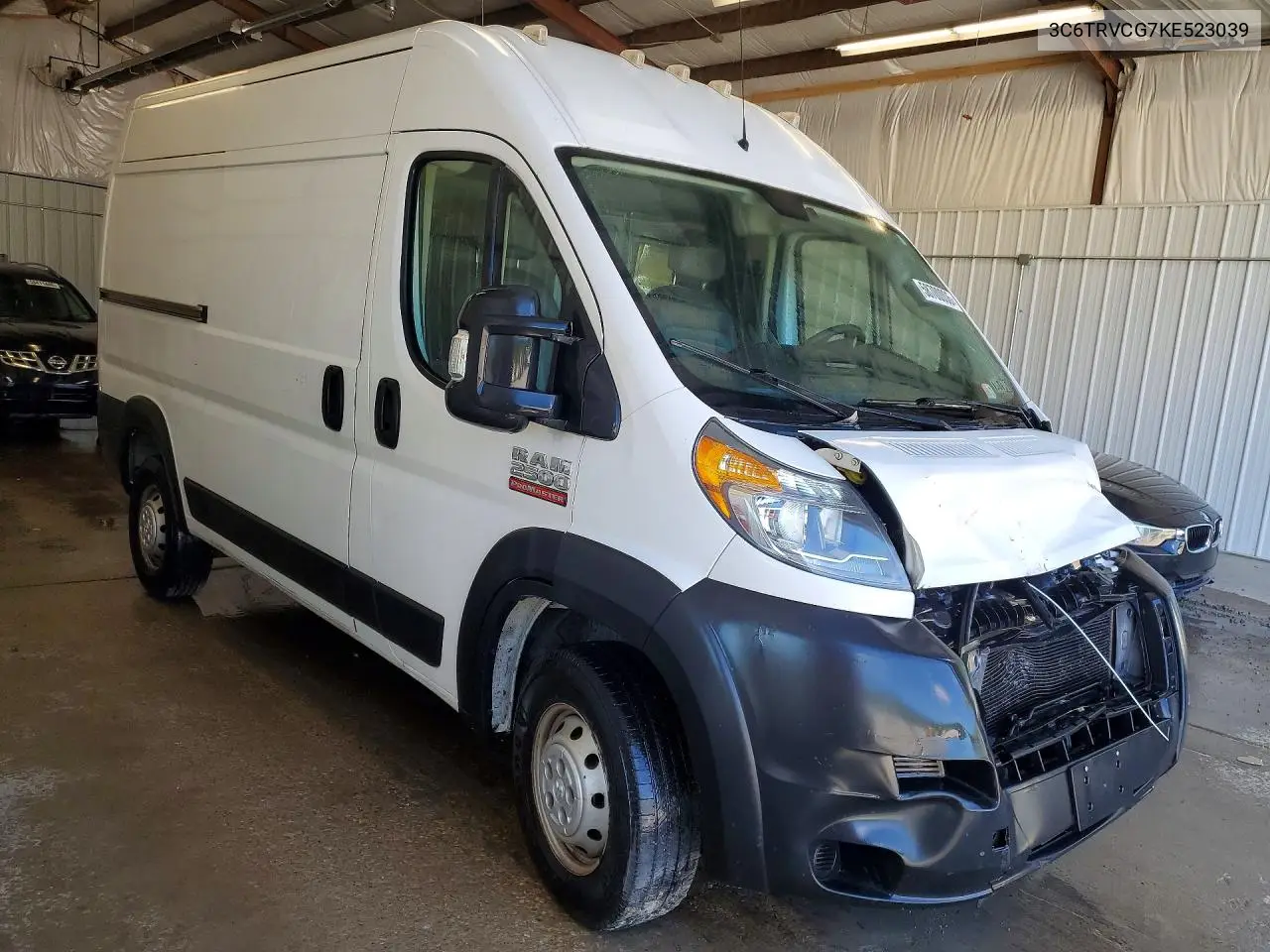 2019 Ram Promaster 2500 2500 High VIN: 3C6TRVCG7KE523039 Lot: 58700006