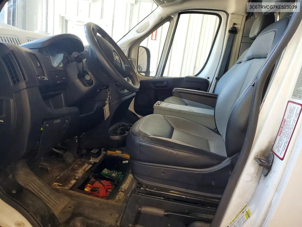 2019 Ram Promaster 2500 2500 High VIN: 3C6TRVCG7KE523039 Lot: 58700006