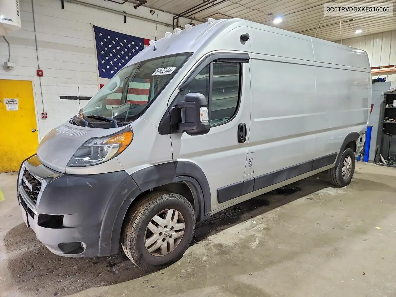 2019 Ram Promaster 2500 Delivery Van VIN: 3C6TRVDGXKE516066 Lot: 59696146